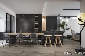 110㎡黑框玻璃门，一个百试不厌让家通透的利器｜中海康城花园图片