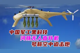 中国军工黑科技：河豚无人直升机，号称空中迫击炮图片