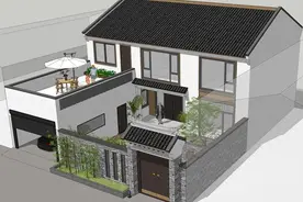中式别墅：苏南园林与徽派建筑美学融为一体，清闲自在淡雅安逸图片