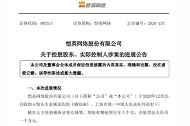 实控人获刑5年半、1元“甩卖”旗下公司 恺英网络“传奇”不再图片