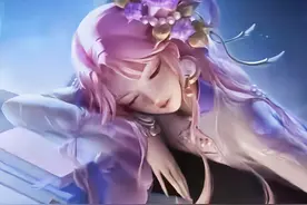 王昭君七夕皮肤高清海报亮相，淡紫色透明装太美，名字就值135块图片