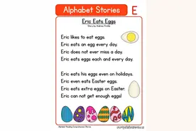 英语原版阅读：自然拼读故事 Eric Eats Eggs图片