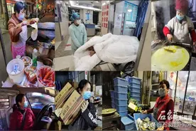 夜幕下的不平凡 镜头记录辛勤工作的她们图片