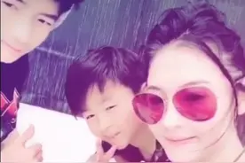 张柏芝携子喜过父亲节，前夫谢霆锋未现身，四口人11年未同框过节图片