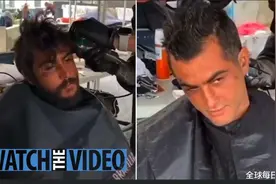 “犀利哥”现身英国理发店，邋遢大叔秒变小帅哥，观众直呼太神奇图片