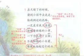 四年级语文下册，第12课《在天晴了的时候》课堂笔记及全文解析图片
