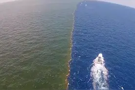 同样是海水，为什么黄海和渤海互不相融？感叹大自然的鬼斧神工图片