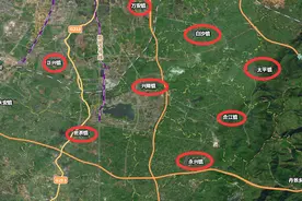 天府新区直管区原12镇卫星图像赏析，谁是一哥不言而喻图片