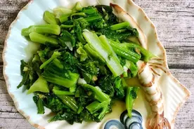 冬春的美味：红菜苔、白菜苔、青菜苔图片