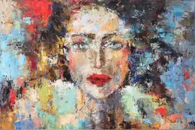 俄罗斯女画家朱莉娅·克里莫娃作品欣赏，颜色丰富、笔触大胆图片