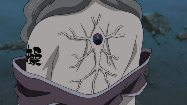 火影中身体被封印禁术的女孩，胳膊上的字让人想入非非