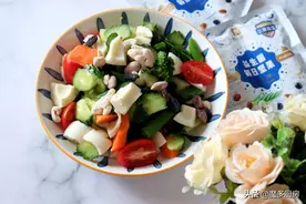 晒晒我的减脂沙拉，这个做法太简单了，好吃好看营养丰富图片