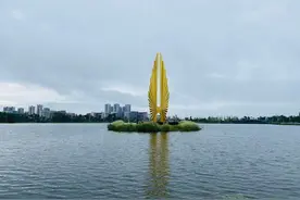 成都西边一个550亩人工湖，少有人知，水质清澈湖景不输天新双流图片