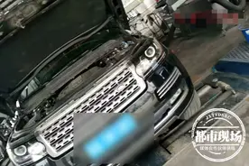 200万的路虎年审时，发动机突然爆炸，车主心态崩了图片