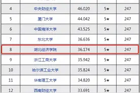 最新数据！在这一领域，湖北经济学院“高居”全国第八，荣列五星级！图片