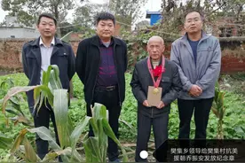 不忘历史功臣 关爱抗战老兵——樊集乡政府给抗美援朝参战人员（家属）发放纪念章和慰问品图片