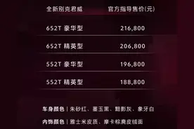 1.5T+9AT，底盘调校优秀，新款君威售18.88万起图片