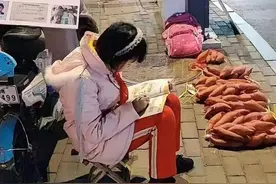 山东12岁女孩为救白血病妹妹街头卖红薯，妇联已介入图片