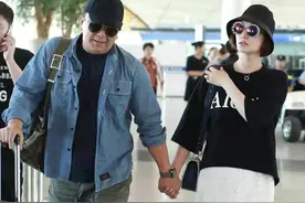 李小冉老公长这样！身材肥胖肉乎乎，李小冉机场穿凉拖抢镜图片