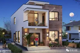 面宽窄到仅有7米，农村这样建房，挑空客厅、屋顶晒台全都有图片