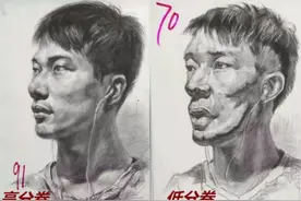 美术生学霸与学渣对比图，画风差异过于明显，看到后面我服了图片