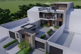 每日建房图集分享——第6篇——陕西西安杨家现代别墅图片