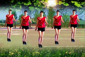 经典DJ《众人划桨开大船》新编广场舞，简单几步跳出来，老少皆宜