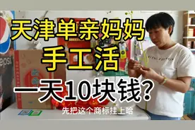 天津农村单亲妈妈，困在家中做手工活，一天才10块钱，真难！视频封面