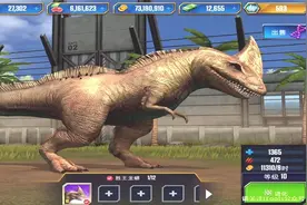 侏罗纪世界游戏80a 混种恐龙圣王龙螈进化全过程，超级食肉暴龙视频封面