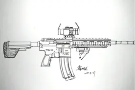 和平精英军备库枪械手绘全解析，性能均衡的M416突击步枪