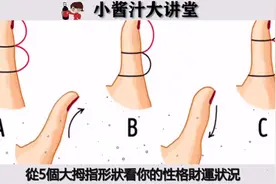 手伸出来！从5个大拇指形状看你的性格财运状況，看看你是哪种？