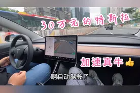 30多万的特斯拉，提速就是快！一脚油门踩下去，那推背感太强了视频封面