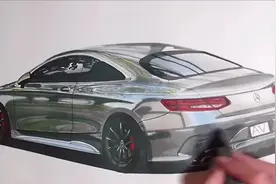 大神的炫酷画作-汽车手绘之科梅赛德斯-奔驰S63视频封面