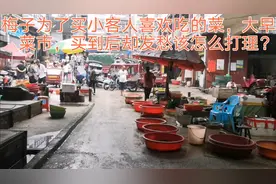 梅子为了买小客人吃的菜，大早去菜市，买到后却发愁如何打理？