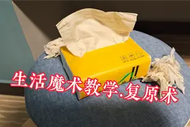 魔术教程：纸巾撕碎还原，你学会了吗？视频封面