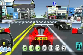 3D驾驶课☞开着超跑豪车法拉利拉法顺利通过道路驾驶考试