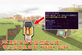 我的世界：MC里的三级头居然这么强？带上后甚至还有“特殊”BUFF