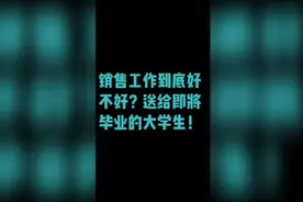 销售工作到底好不好？仁者见仁智者见智视频封面