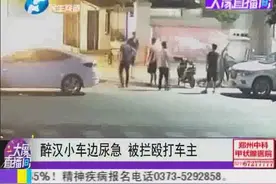 男子当街小便尿到车上，车主理论遭殴打，男子：你把我怎么样？视频封面