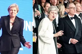 特雷莎•梅即将卸任轻松过周末 实拍：梅姨音乐节和丈夫“蹦迪”