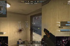 CSGO：巴西FURIA队员KSCERATO残局1V4，据说Fallen有意挖此队人！