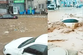 实拍：辽宁葫芦岛因降雨突发山洪 多辆轿车瞬间被淹没冲走视频封面