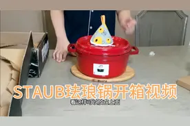 大花买了一个法国制造的STAUB珐琅锅，开箱视频分享给大家视频封面