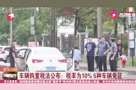 车辆购置税法公布：税率为10%，五种车辆免征车辆购置税