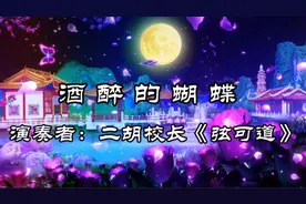 一首《酒醉的蝴蝶》二胡版，火在抖音的歌曲，你醉在琴声里了吗？视频封面