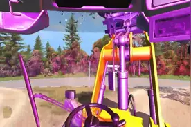 农业机械车辆开上市区道路 收割机滚动混乱一片 拟真车祸模拟视频封面