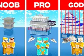 我的世界建造动画：家庭水上监狱的挑战视频封面