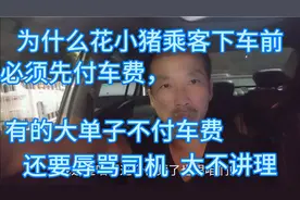 为什么花小猪乘客下车前必须付车费，有些乘客不付车费，还骂司机视频封面
