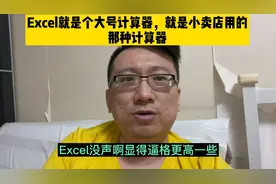 Excel就是个大号计算器，非得搞那么花花有必要么？视频封面