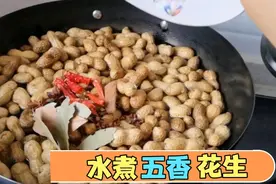 水煮花生软烂入味不变色的妙招。你学会没？当个小零嘴真不赖。视频封面